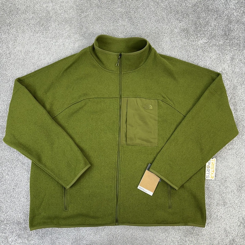 The North Face Jacket Mens 2XL Forest Olive Big Front Range Full Zip Fleece